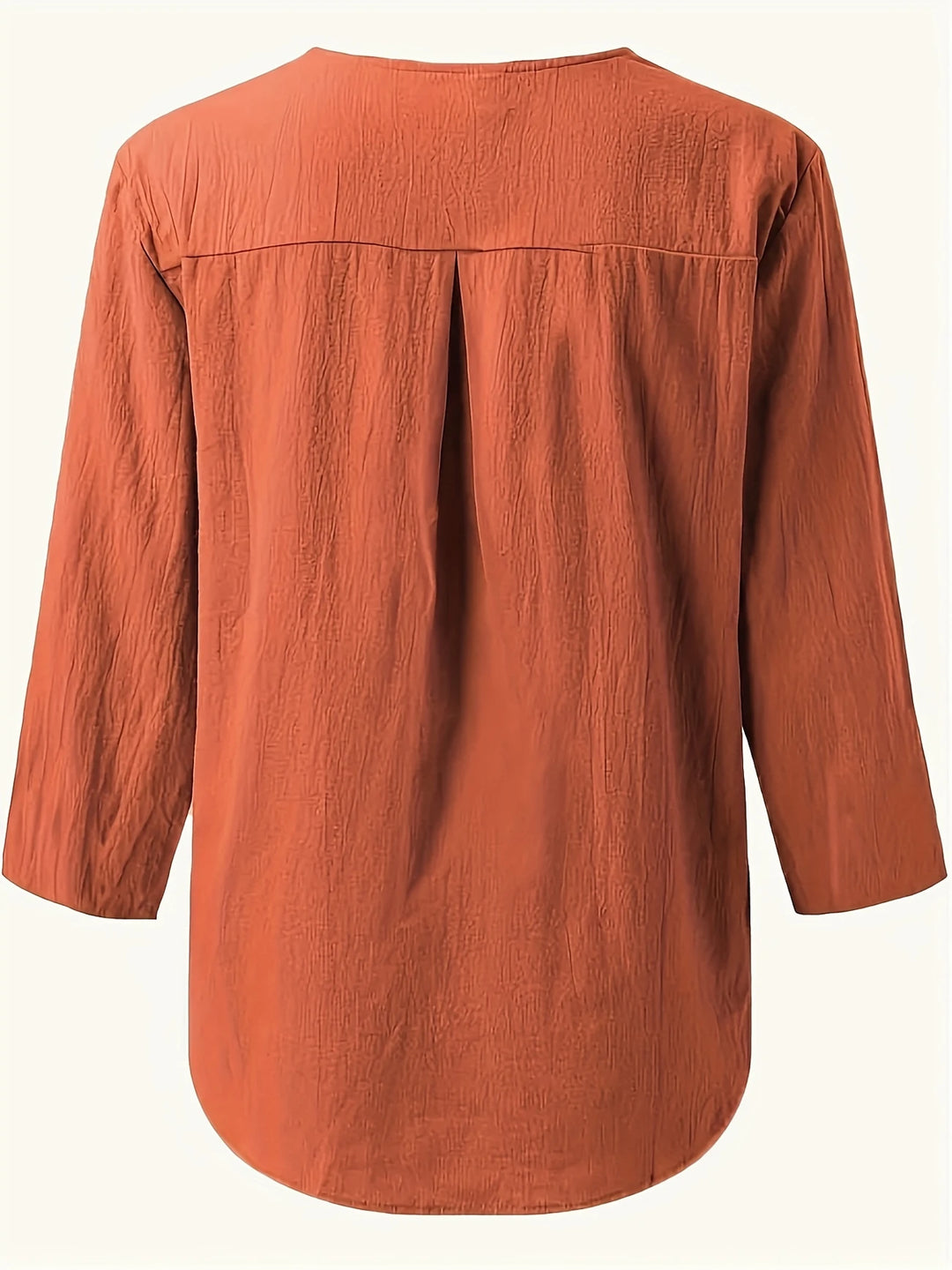 Mykaela - Blusa Informal De Algodón Y Lino