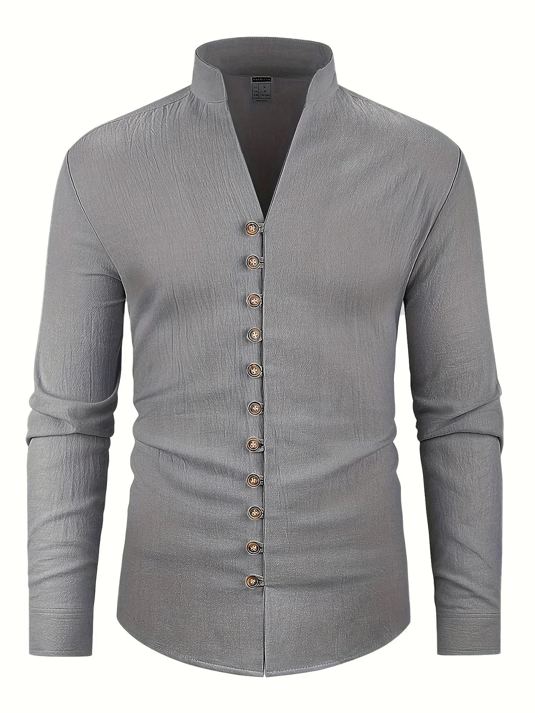 Shayne - Camisa Ligera De Algodón Y Lino Con Mangas Largas