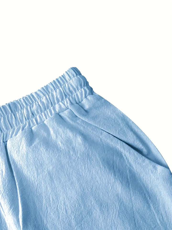 Callan - Pantalones Cortos Informales De Lino Con Bolsillo