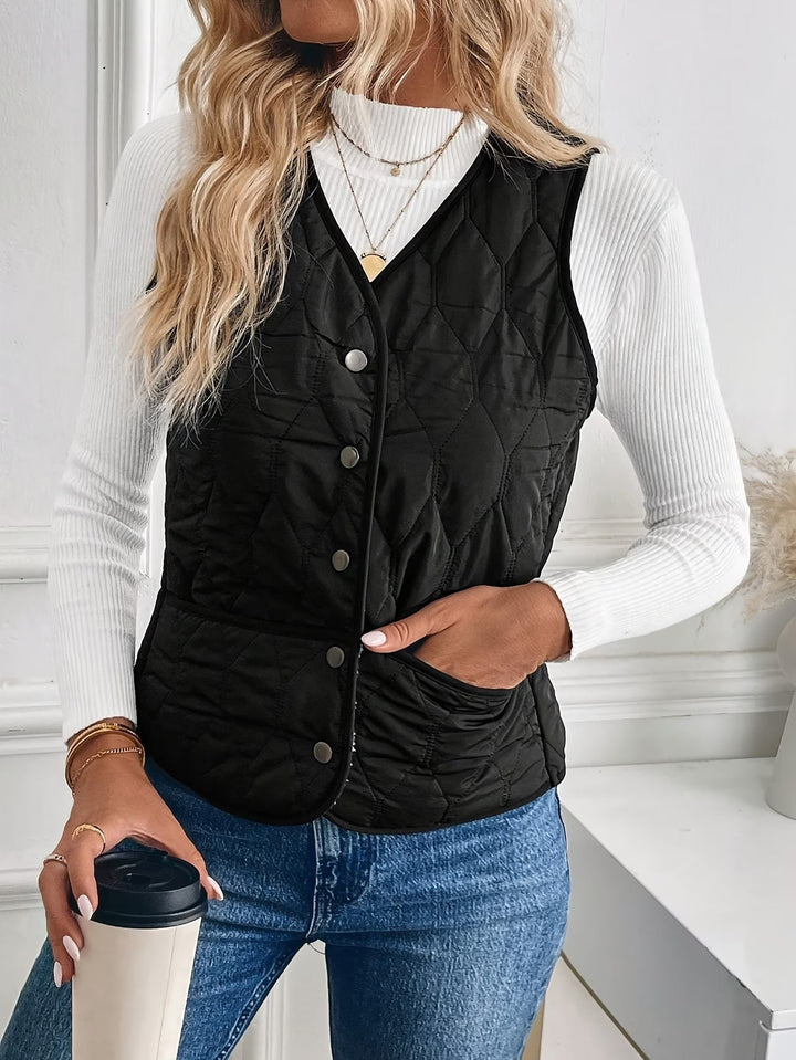 Mandia - Chaleco Sin Mangas Con Bolsillos