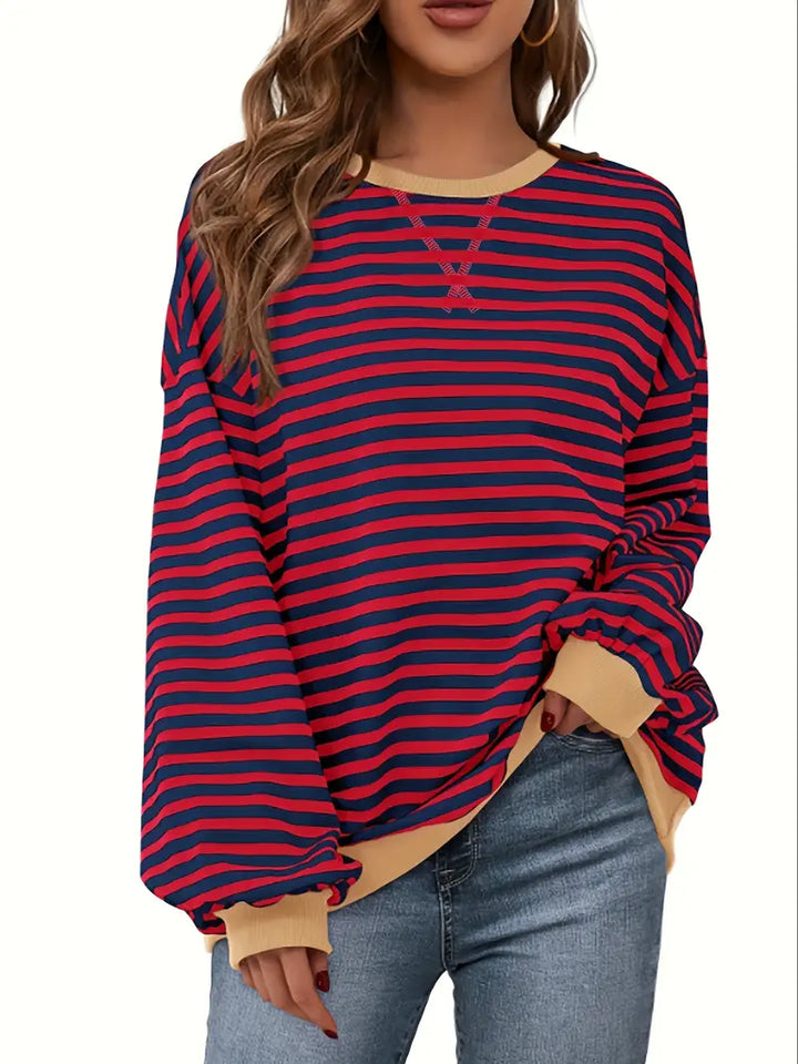 Nirina - Camisa De Manga Larga Con Estampado a Rayas