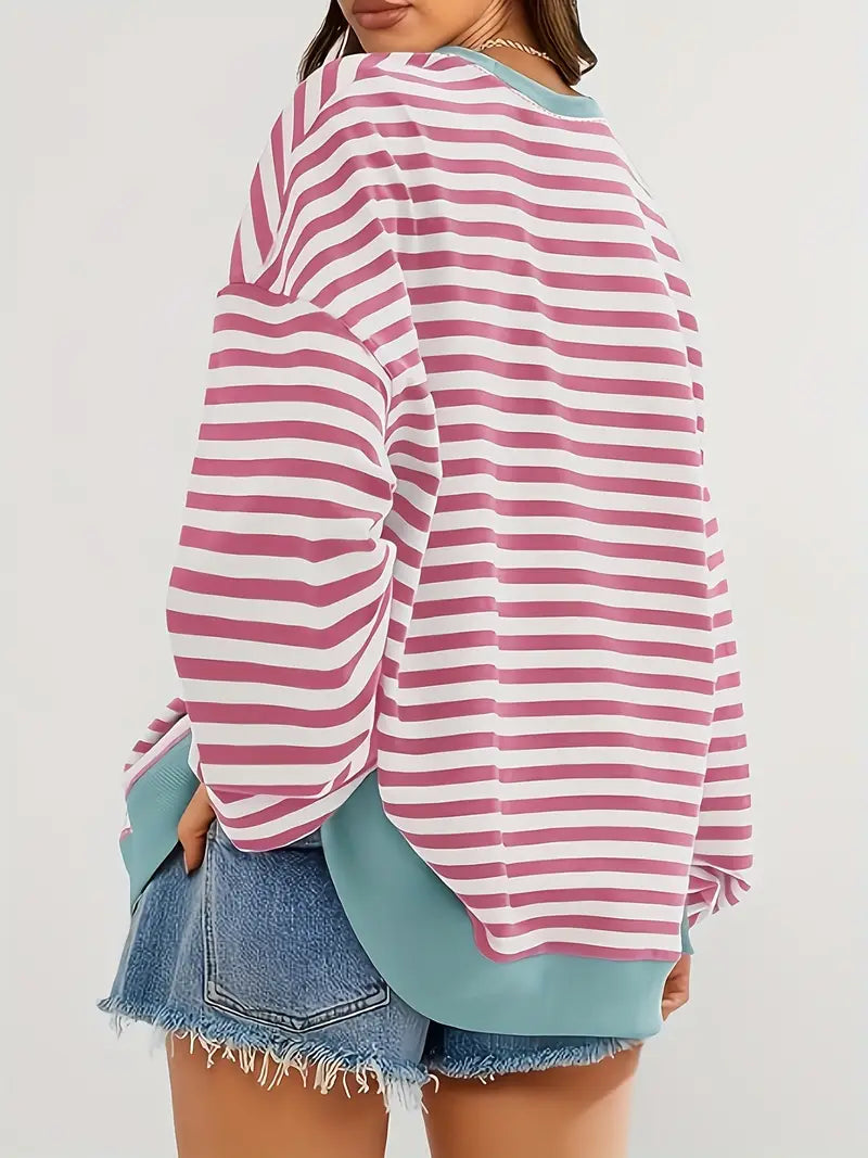 Nirina - Camisa De Manga Larga Con Estampado a Rayas