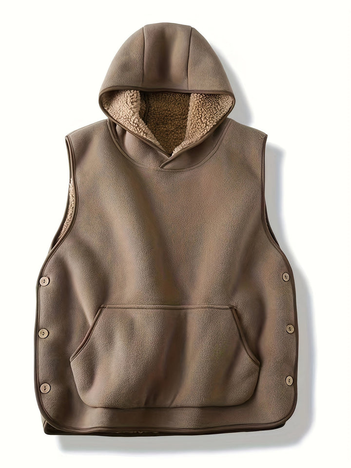 Niles - Poliéster Sin Mangas Con Capucha para Invierno