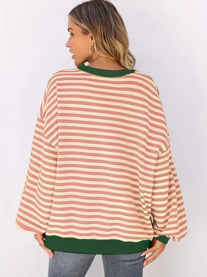 Nirina - Camisa De Manga Larga Con Estampado a Rayas