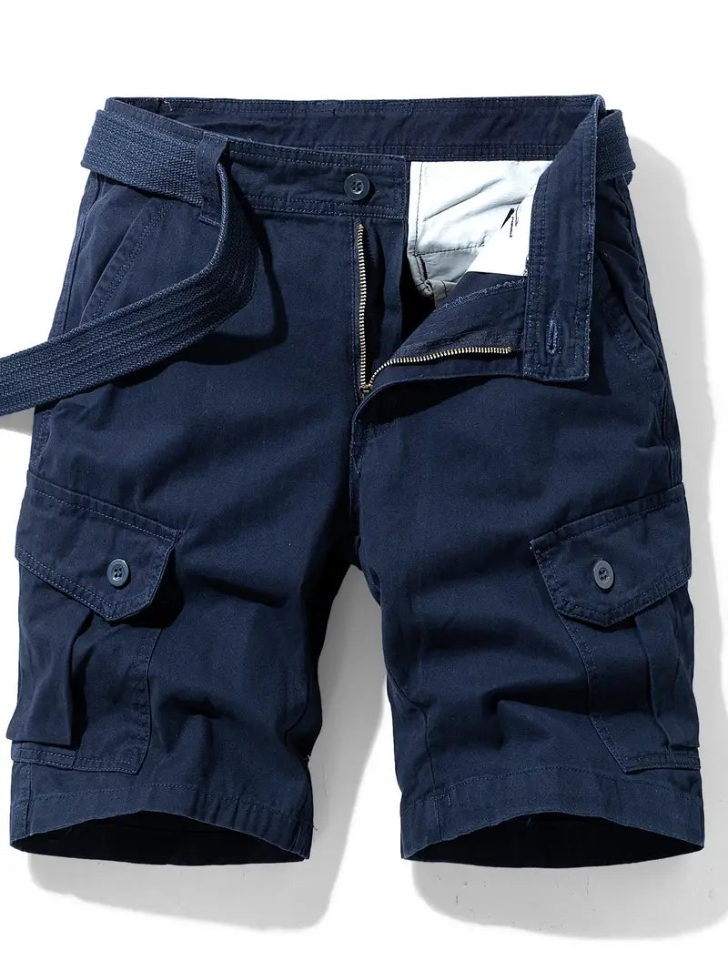 Mauro - Elegantes Pantalones Cortos Con Multibolsillos