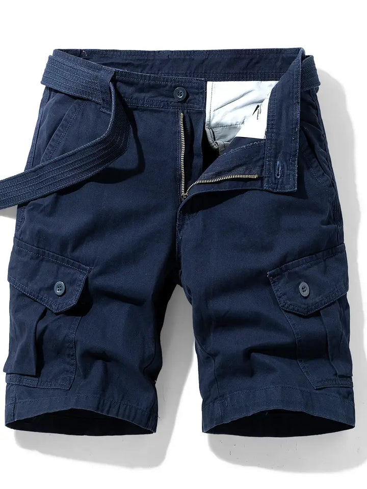 Mauro - Elegantes Pantalones Cortos Con Multibolsillos