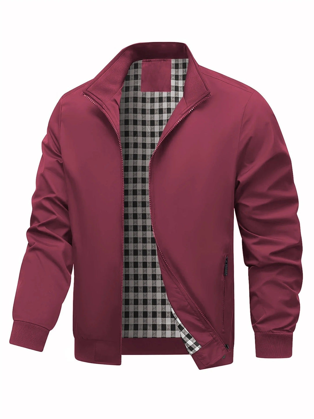 Charith - Chaqueta Informal de Manga larga Con Cremallera
