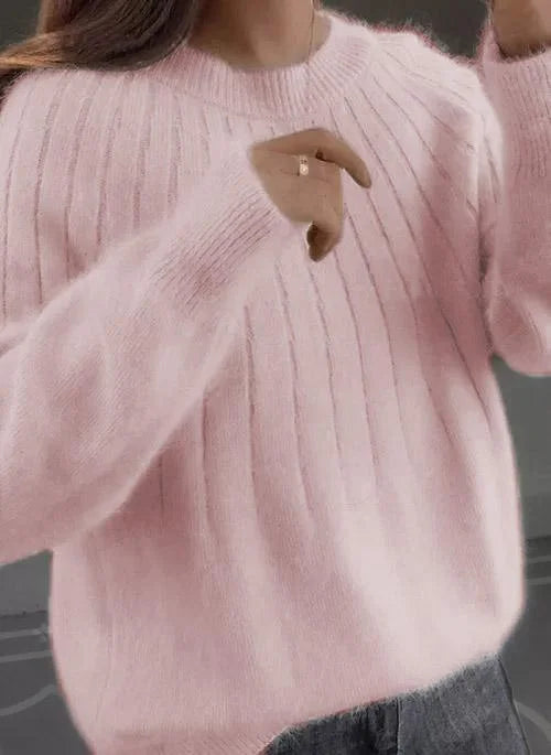 Shereen - Jersey Mullido De Cuello Redondo