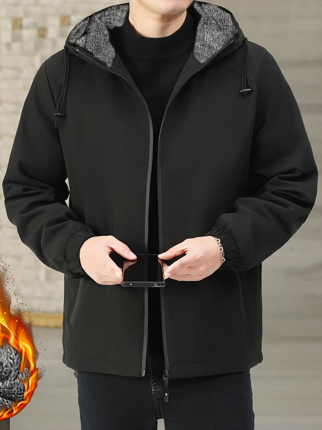 Oumar - Chaqueta De Manga Larga Con Cremallera