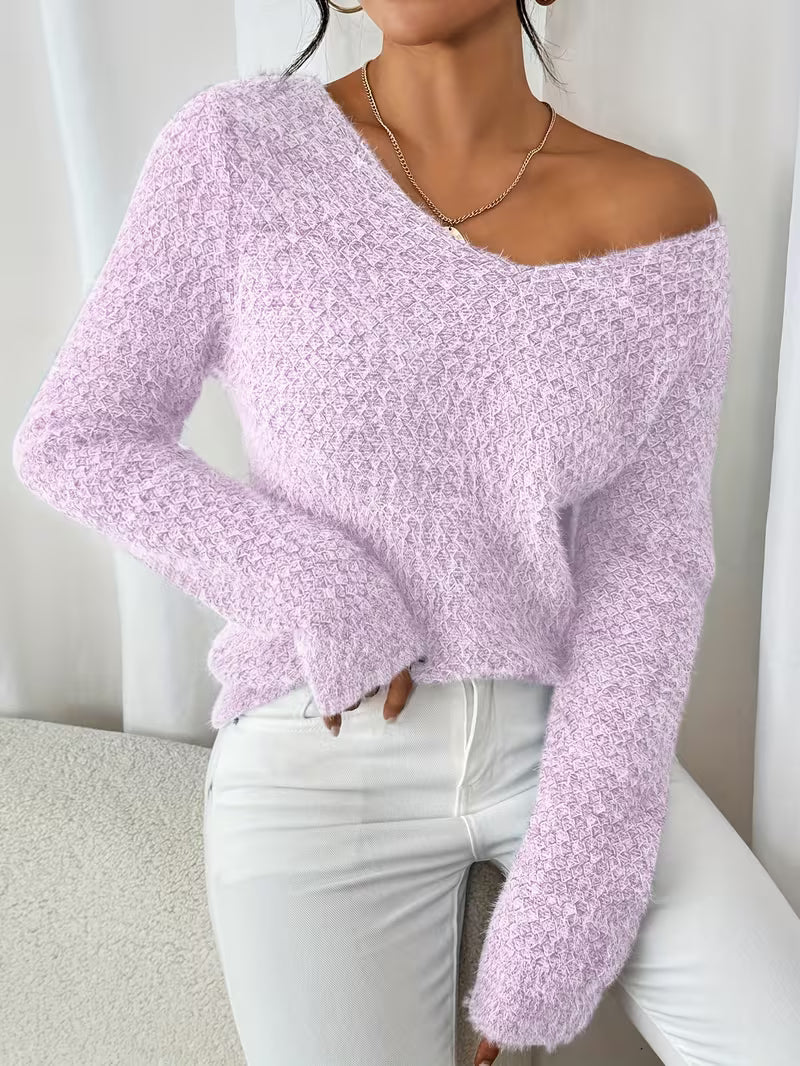 Aderah -Jersey Holgado Con Cuello en V