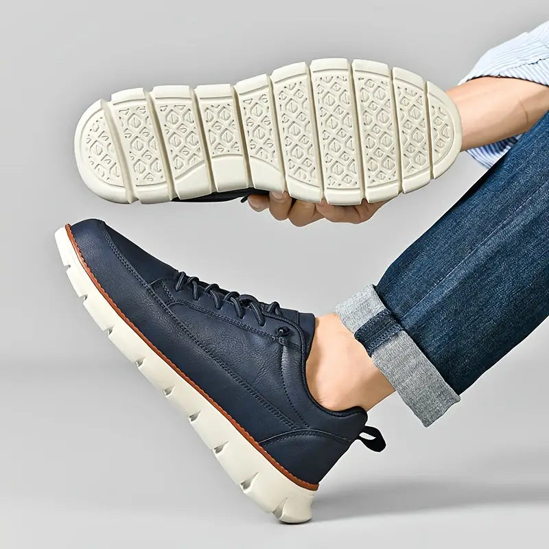 Dewey - Zapatillas De Cuero Transpirables