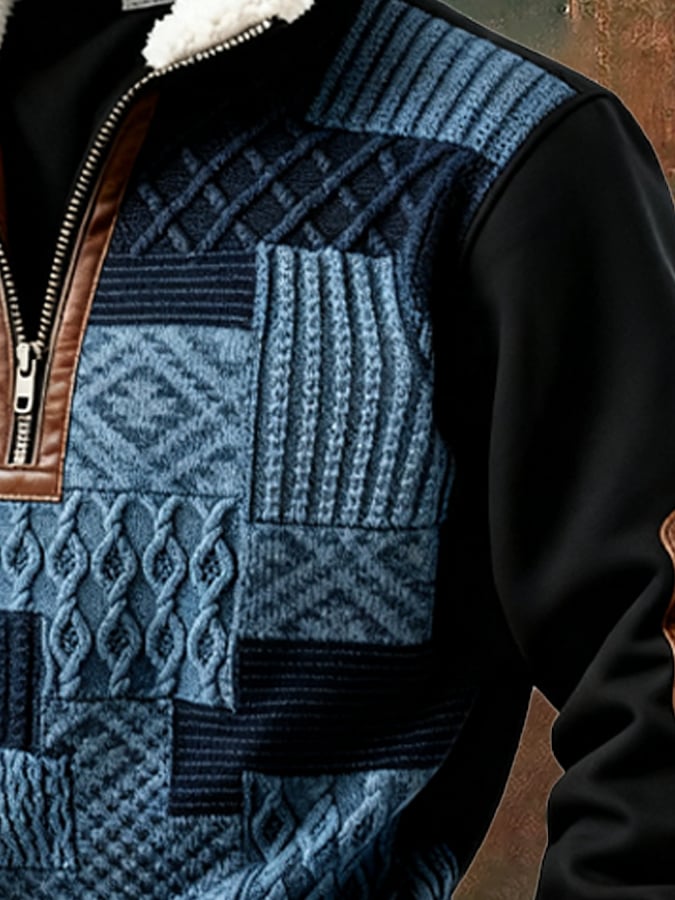 Abbott - Sudadera Informal Retro Con Estampado De Bloques De Color