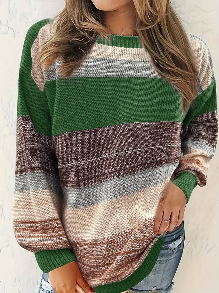 Avihod - Elegante Jersey De Cuello Redondo Con Corte Holgado