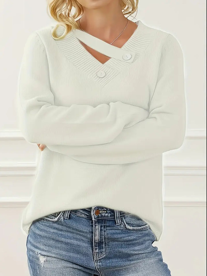 Shareena - Jersey De Punto Con Cuello En V