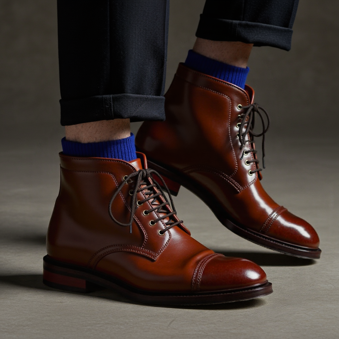 Baggott - Elegante Bota De Cuero