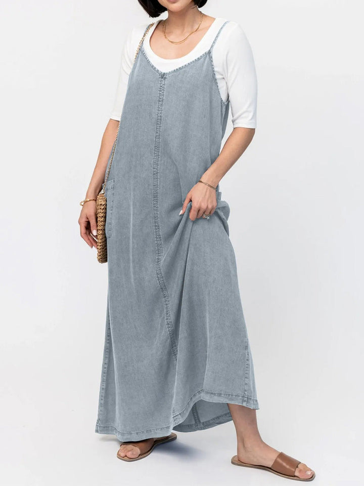 Éricaa - Vestido Largo De Denim Holgado