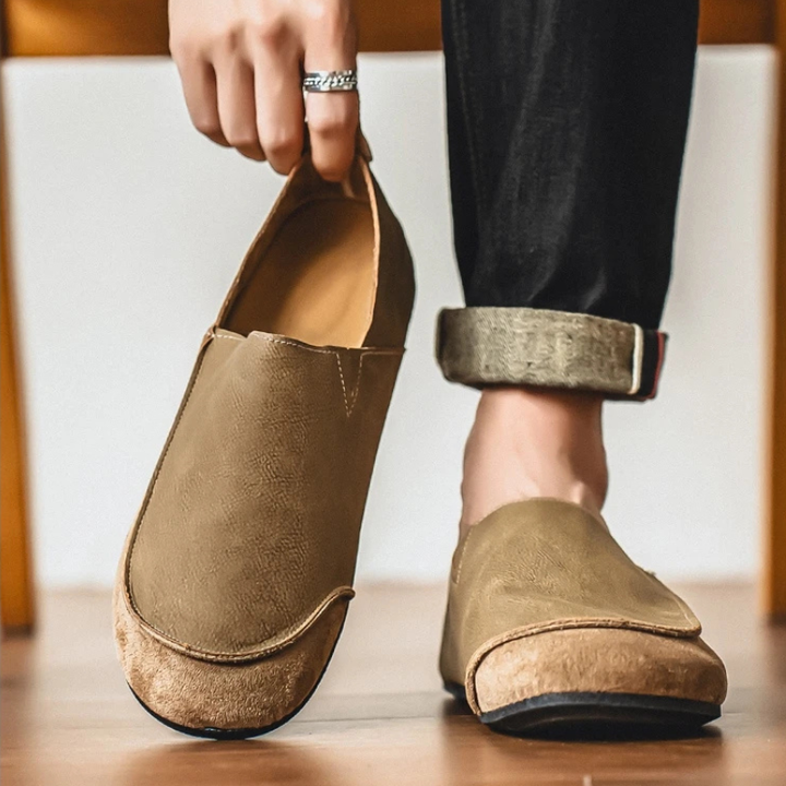 Hersch - Zapatos Cómodos De Cuero