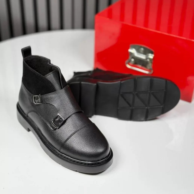 Abner - Botas De Cuero Con Correa De Monje