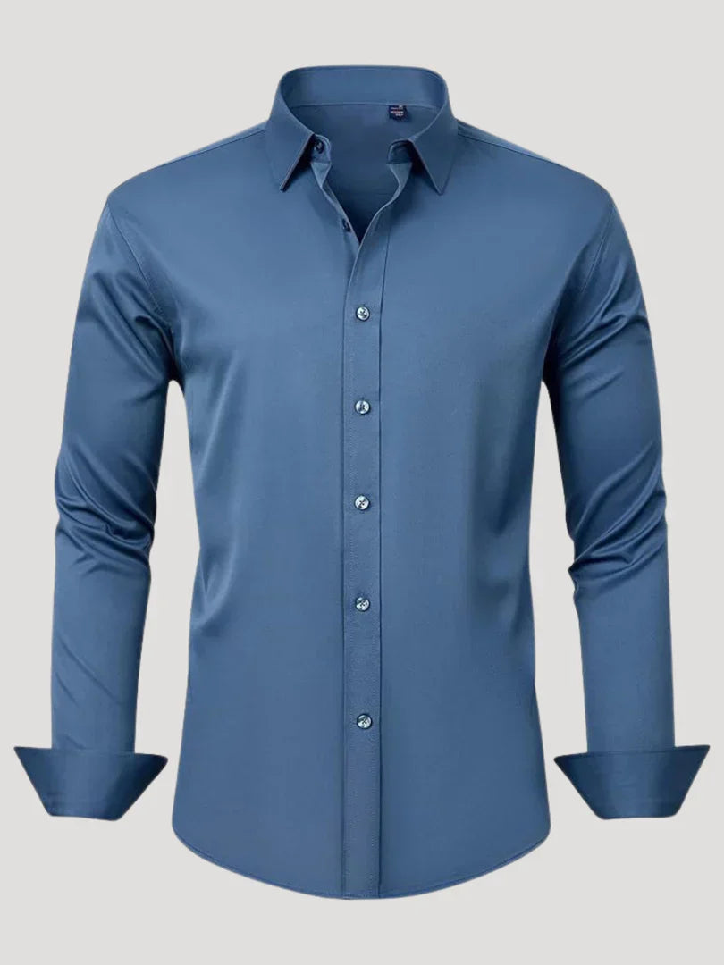 Bordon - Camisa Elástica Sin Planchar Con Botones