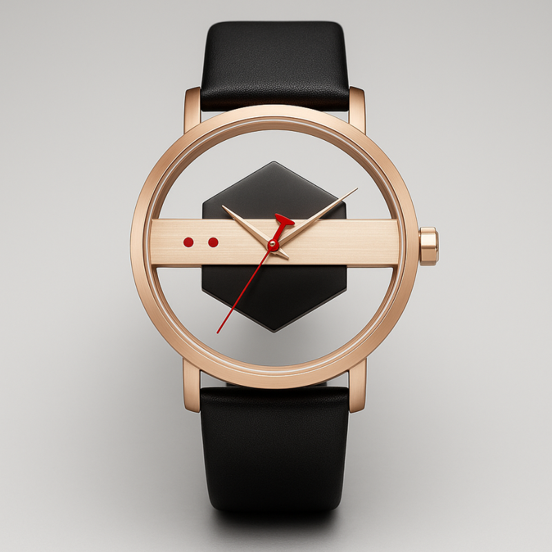 DialVorn - Reloj Con Correa Y Esfera Geométrica