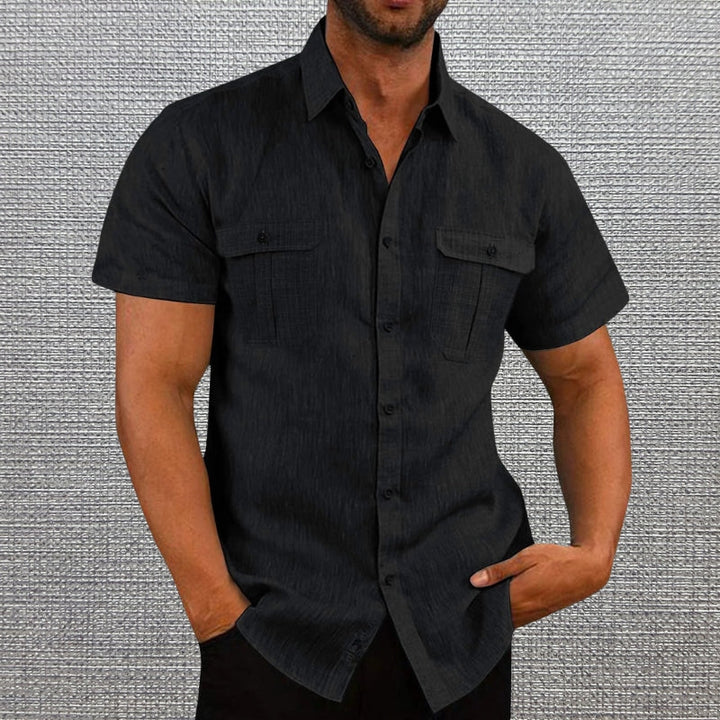 Darius - Camisas De Manga Corta Con Dos Bolsillos En El Pecho