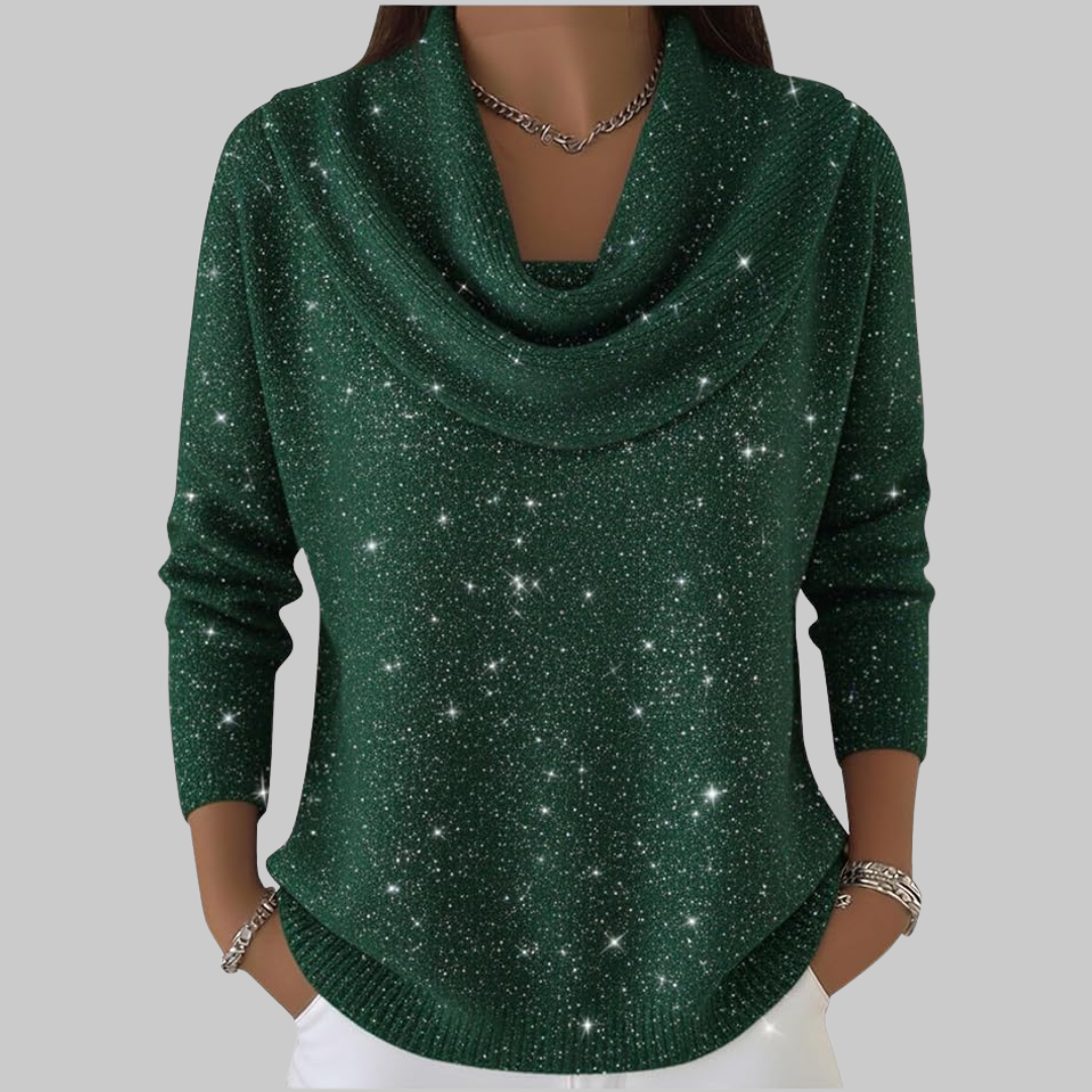 Ayelet - Jersey De Cuello Alto Suave Con Estampado De Estrellas