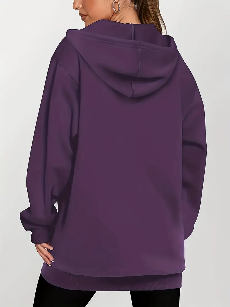 Angeleen - Chaqueta Con Capucha y Cremallera Con Estampado Geométrico