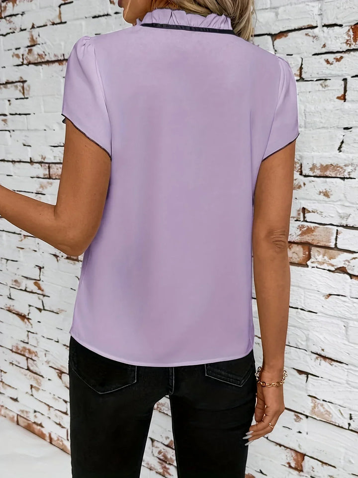 Bethany - Camisa De Manga Corta Con Bloques De Color