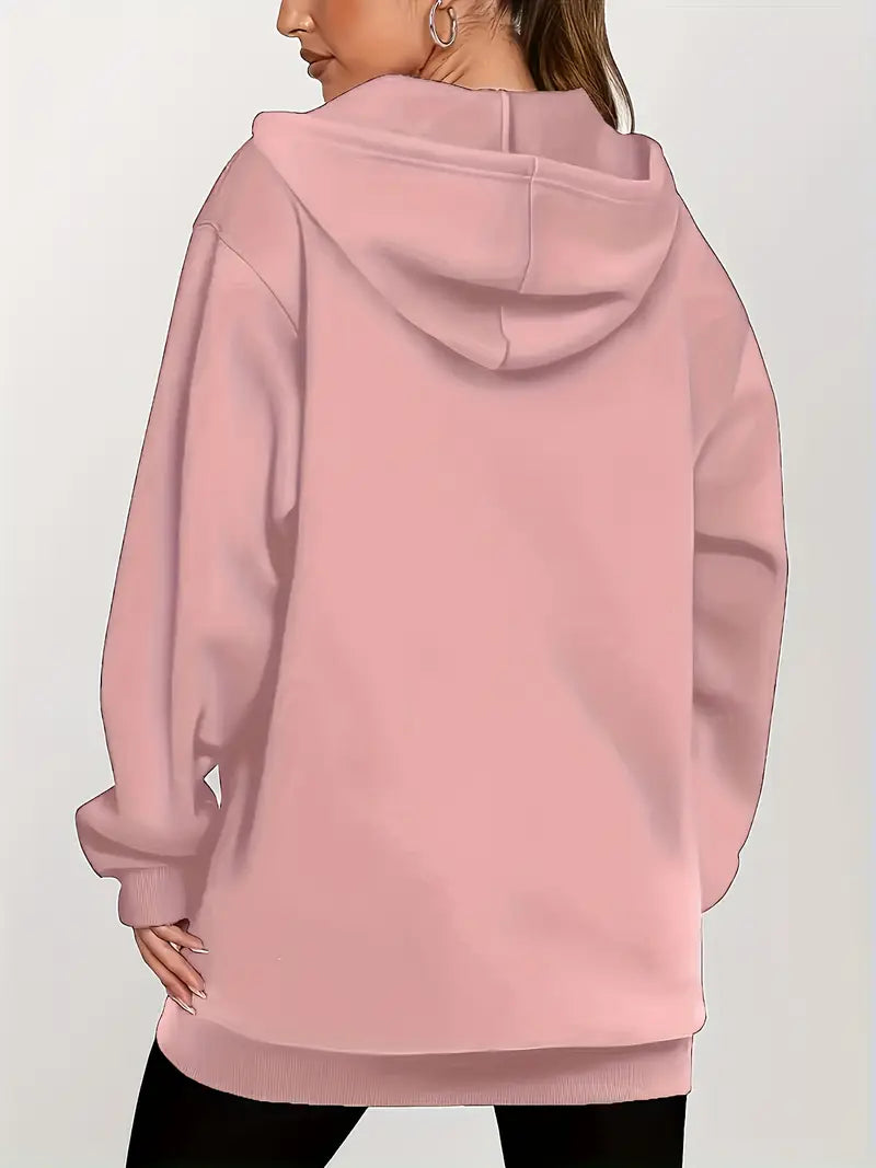 Angeleen - Chaqueta Con Capucha y Cremallera Con Estampado Geométrico