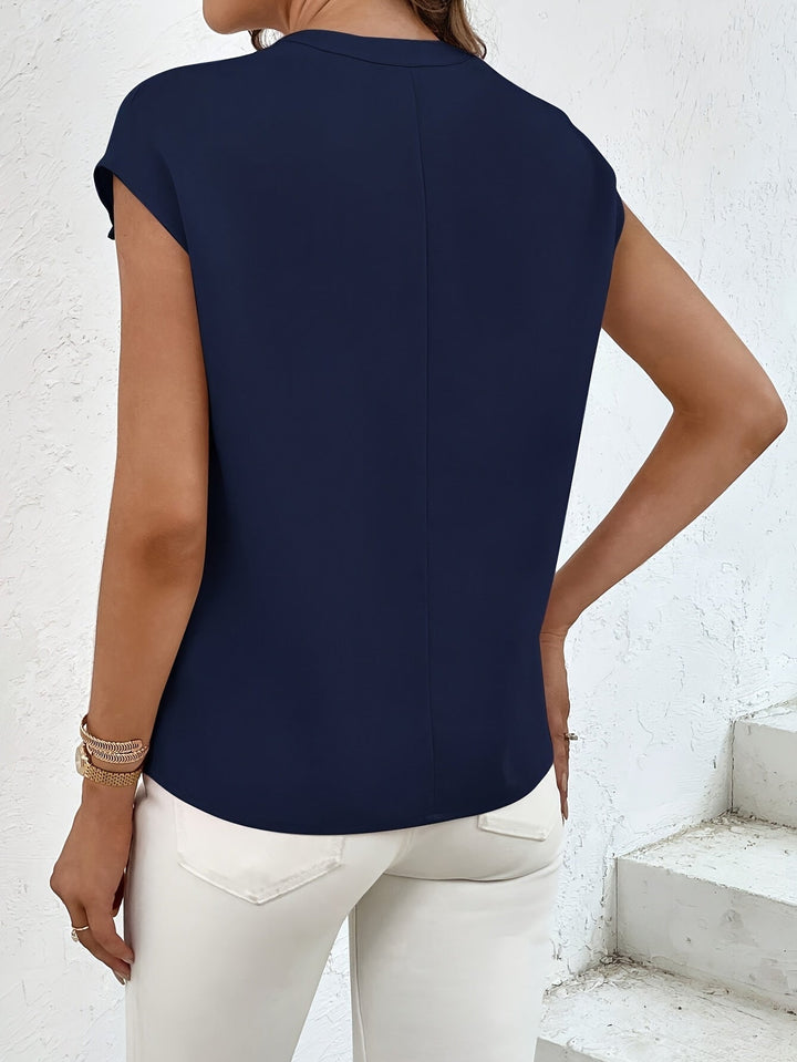 Marquita - Camisa Informal De Manga Corta Con Bolsillos Para El Verano