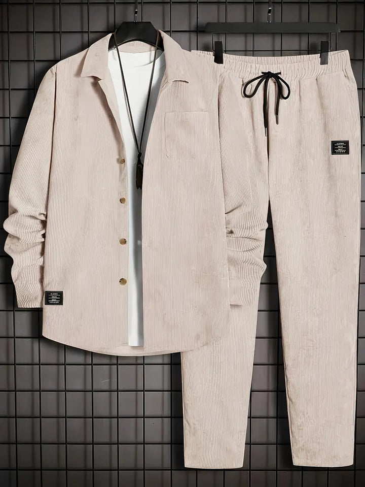 Podolak - Otoño e invierno Camisa De Manga Larga Con Pantalones Holgados