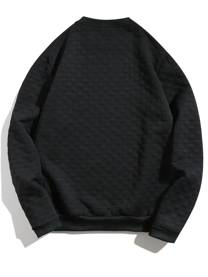 Stafford - Sudadera Informal Con Textura a Cuadros