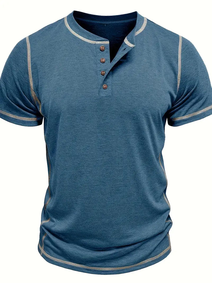Orazio - Manga Corta Camiseta Con  Botón