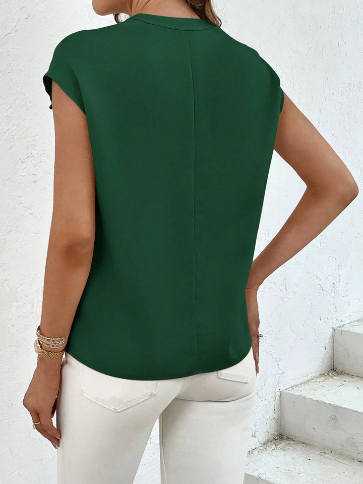 Marquita - Camisa Informal De Manga Corta Con Bolsillos Para El Verano