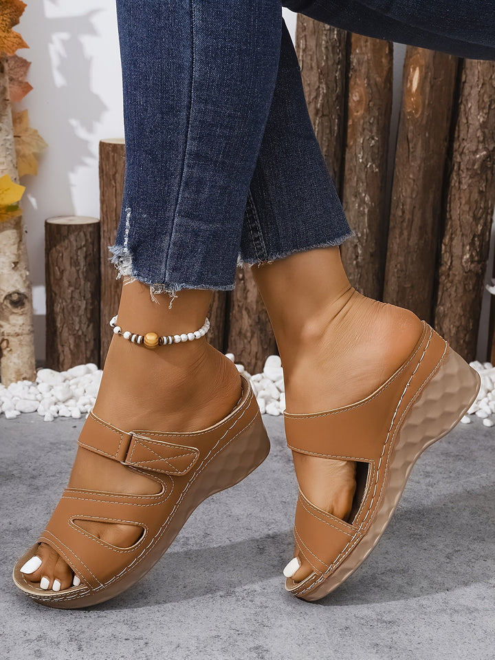 Rowella - Sandalias De Cuña Con Correa Y Mucho Estilo