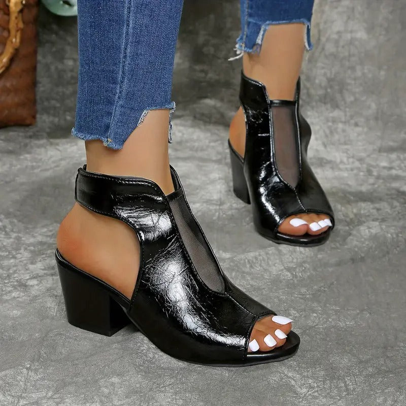 Thomis - Sandalias De Cuero Antideslizantes Con Punta Abierta