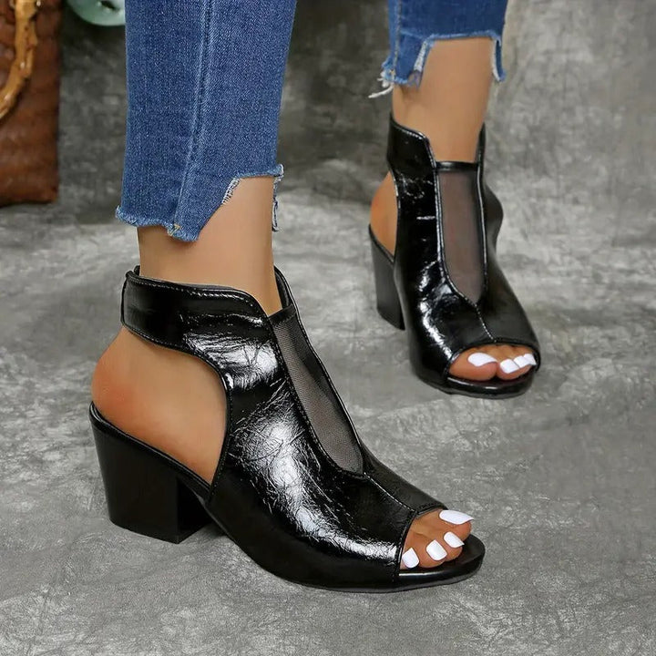 Thomis - Sandalias De Cuero Antideslizantes Con Punta Abierta