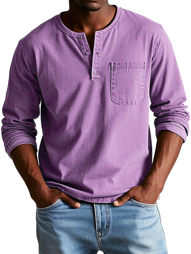 Neil - Camisa Vintage De Manga Larga