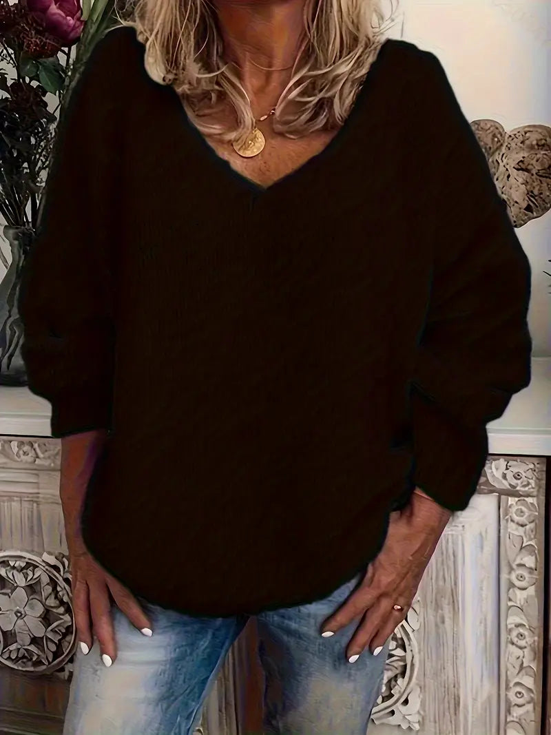 Schmidt - Jersey Informal De Manga Larga Con Cuello En V