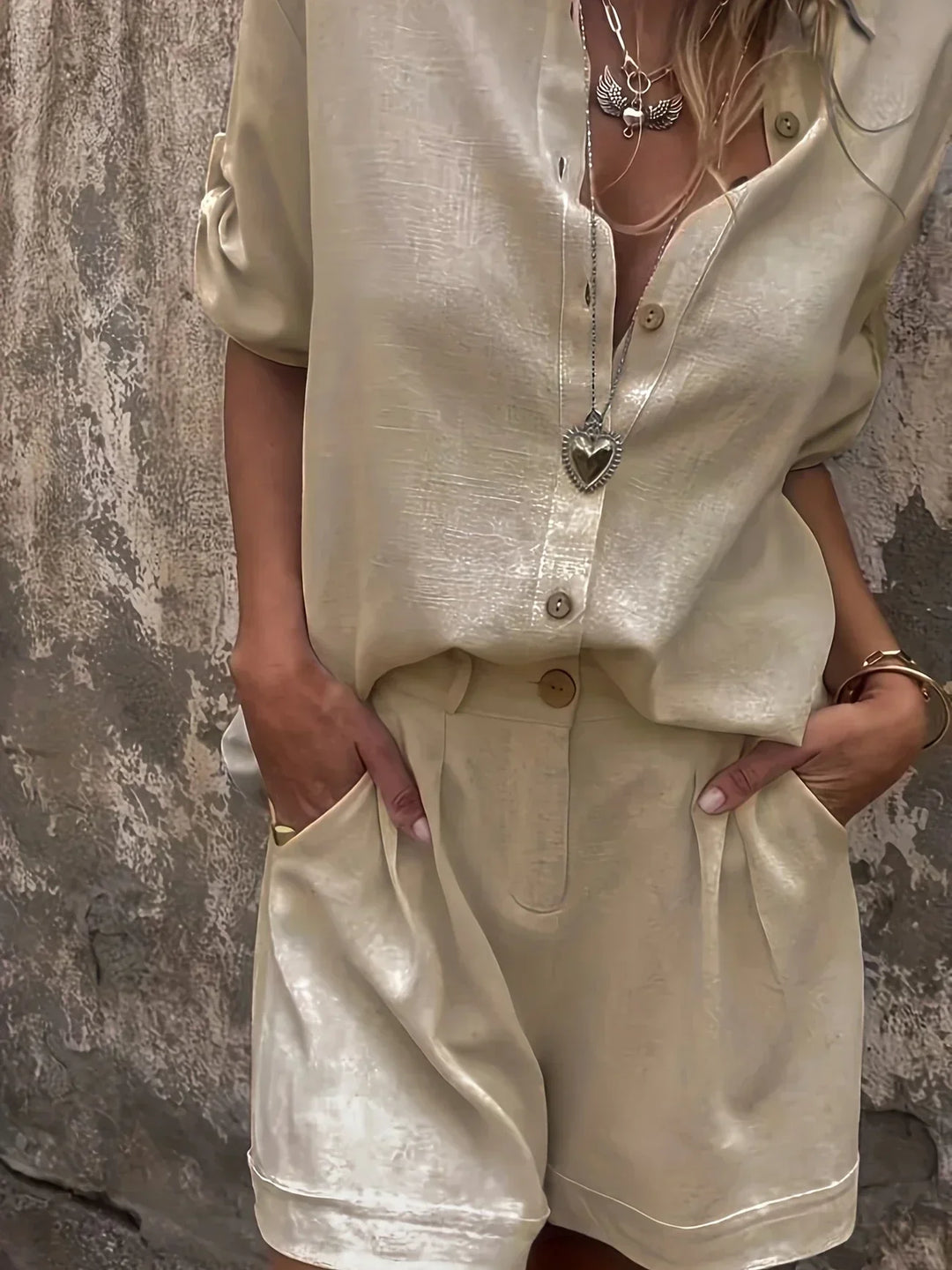 Arampatzi - Elegante Conjunto De Dos Piezas Para el Verano