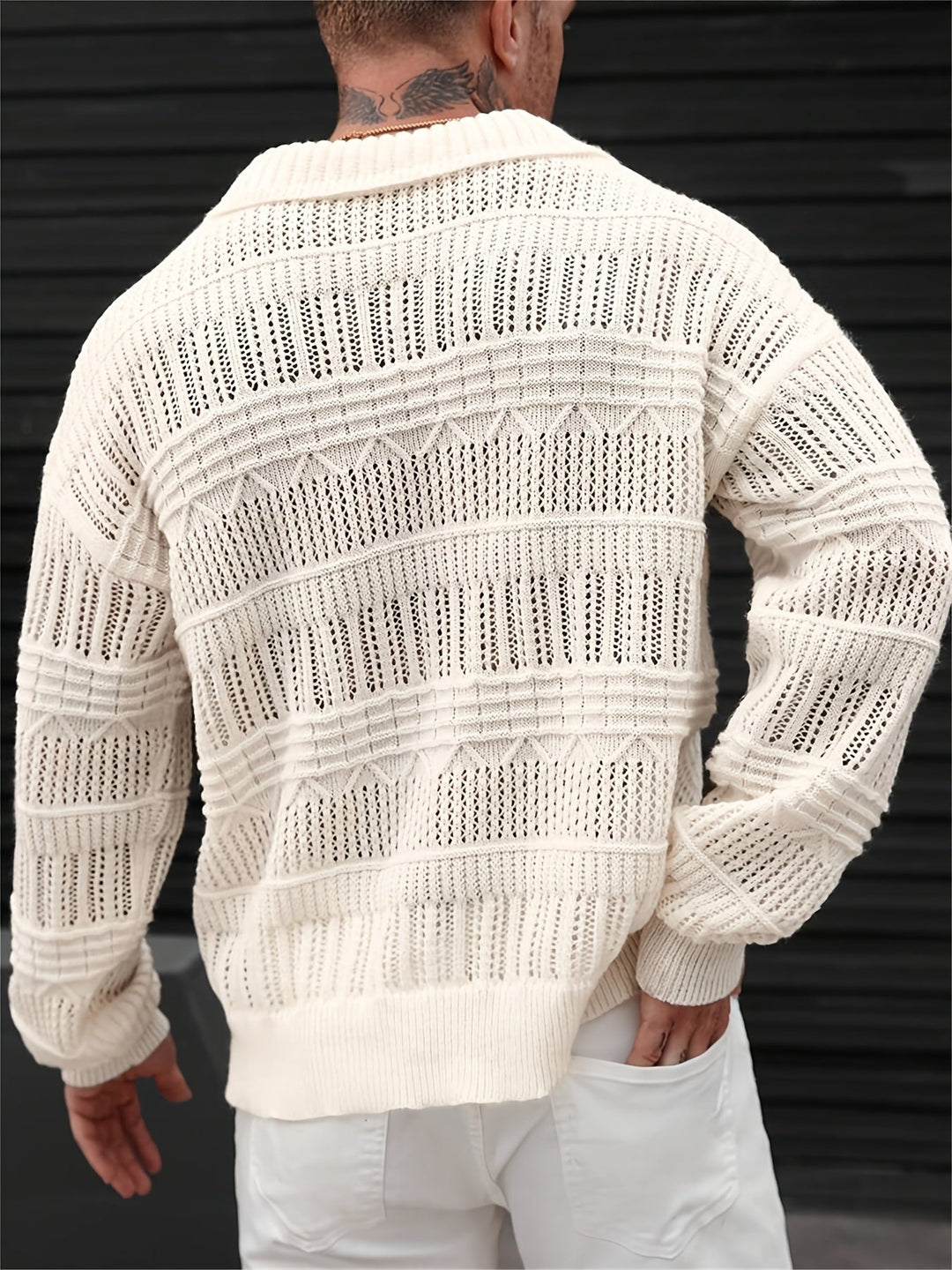 Wesley - Jersey De Manga Larga Con Diseño Recortado