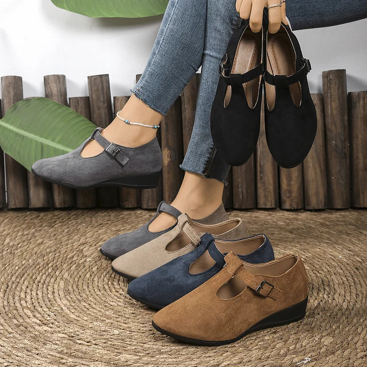 Nannie - Mocasines Ortopédicos Cómodos Con Hebilla