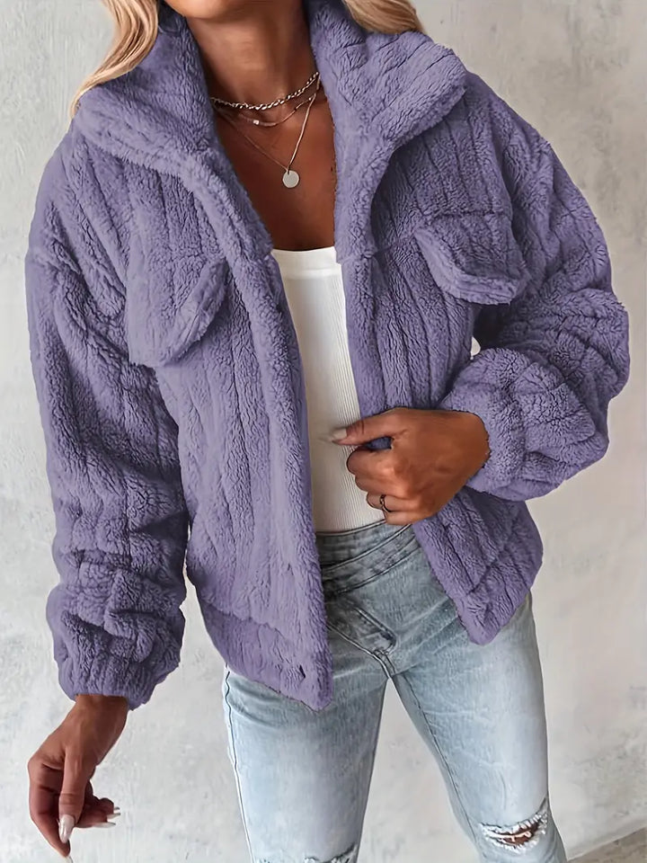 Narin - Informal Chaqueta Teddy Con Falso Bolsillo
