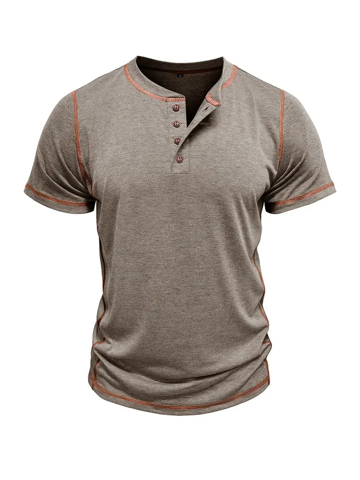 Orazio - Manga Corta Camiseta Con  Botón