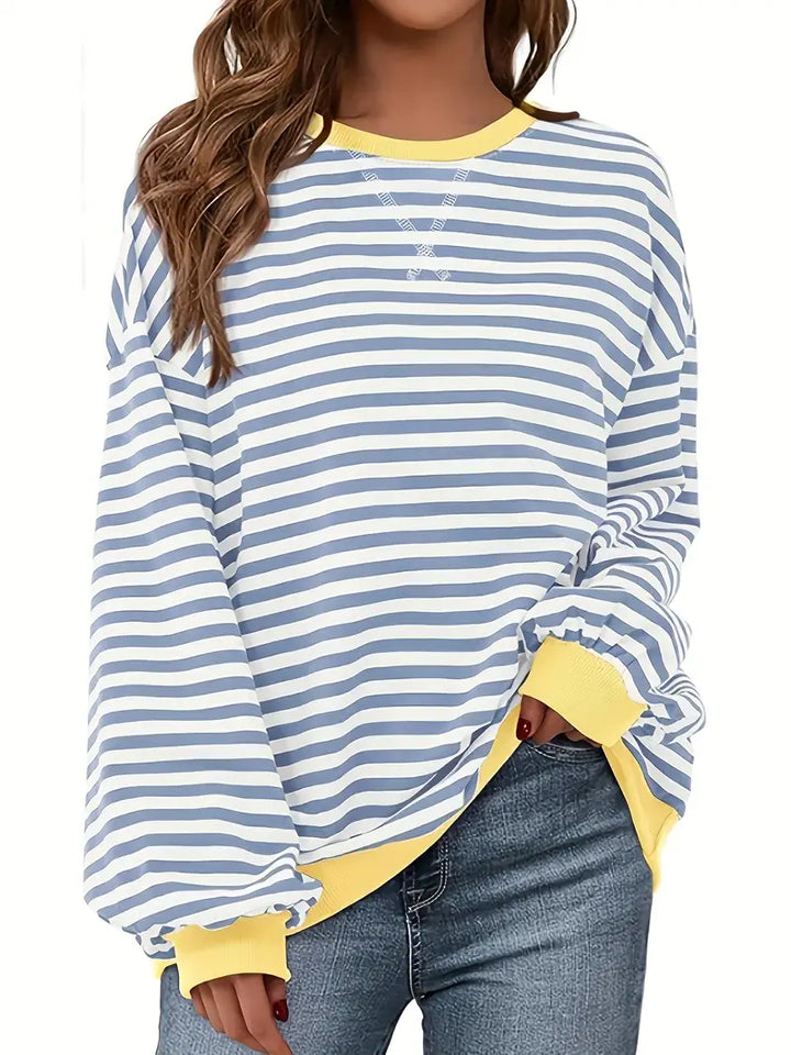 Nirina - Camisa De Manga Larga Con Estampado a Rayas