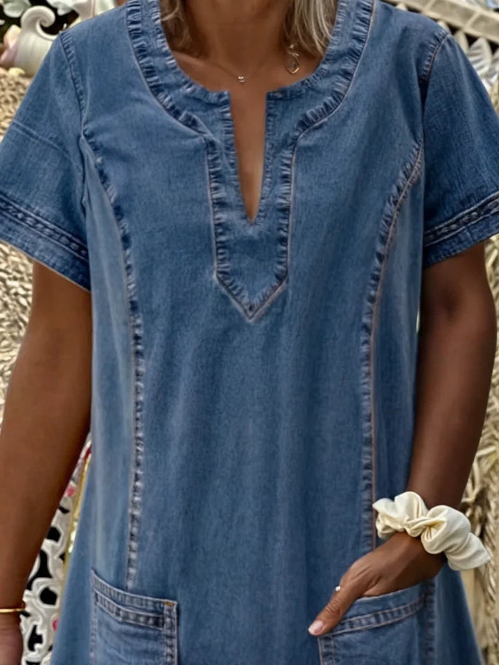 Polixeni - Vestido De Denim Suave