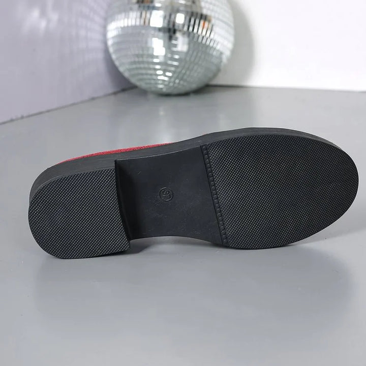 Azahra - Elegantes Mocasines Sin Cordones Con Lazo