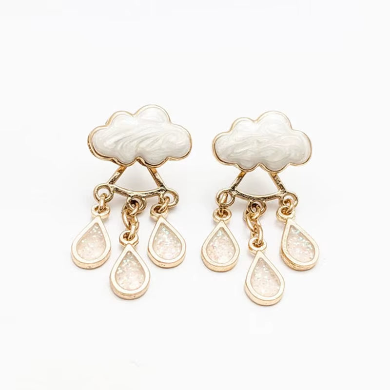 Gillie - Pendientes Colgantes Gota De lluvia