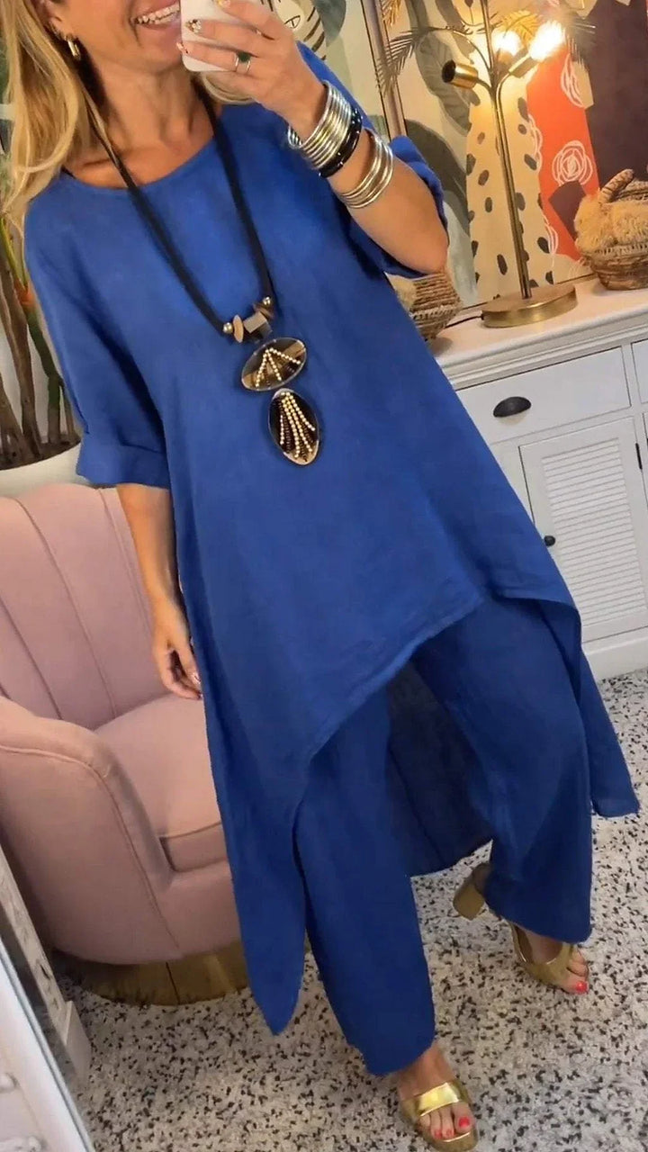 Maryla - Conjunto De Dos Piezas De Algodón Con Manga Larga