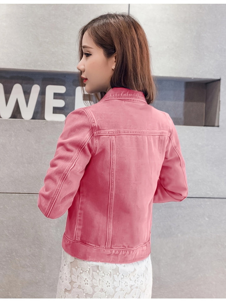 Rosalyn - Chaqueta Vaquera De Manga Corta Estilo Boho